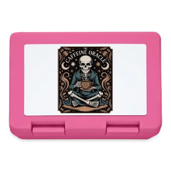 The Caffeine Oracle Skelett Kaffee Orakel - Brotdose - Pink - Vorne