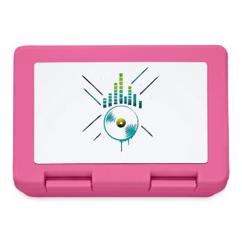 Neon Vinyl Equalizer, Club Techno Beats - Lunchbox - pink - Front