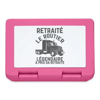 Legendary Retired Truck Driver End of Career Gift - Lunchbox - pink - Front