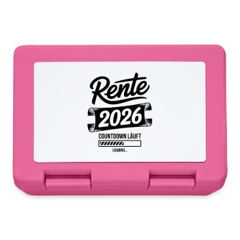 Rente 2026 Countdown Grafik - Brotdose - Pink - Vorne