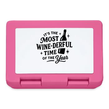 It's The Most Wine-Derful Time Of The Year - Lunchbox - pink - Front