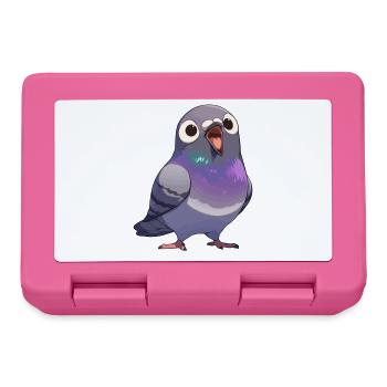 Tauben Taube - Brotdose - Pink - Vorne
