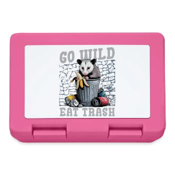 Funny Opossum - Lunchbox - pink - Front
