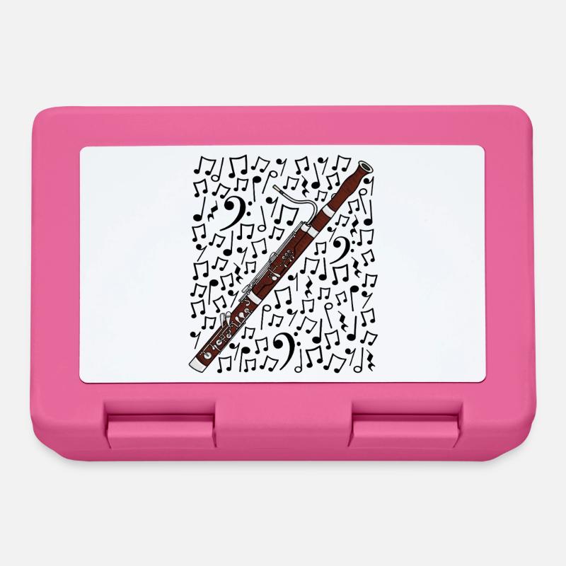 Fagottnotnoten Holzbläser - Brotdose - Pink
