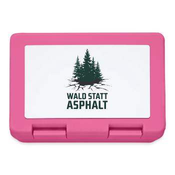 Forest instead of asphalt: pure nature, environmental awareness - Lunchbox - pink - Front