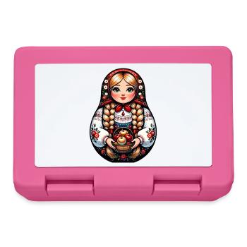  Matroschka auf russisch Matryoshka Doll Russian - Brotdose - Pink - Vorne