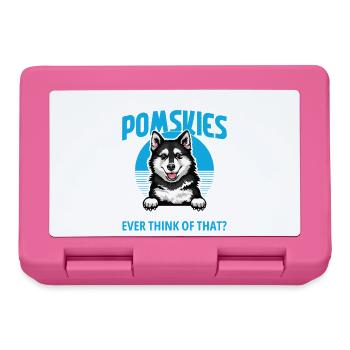 Pomsky Peluche Propriétaire de lit pour chien Gâteries pour chien Lover - Boîte à goûter - rose - Devant