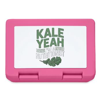 Nutritionist Kale yes I'm A Registered Dietitian - Lunchbox - pink - Front