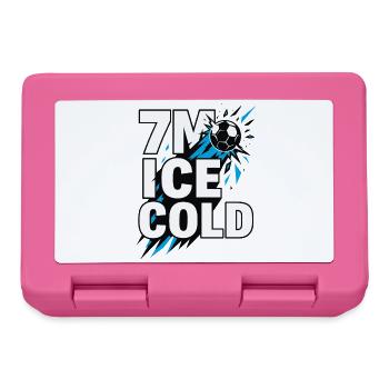 Handball 7 Meter, I c e Cold, Nervenstark - Brotdose - Pink - Vorne