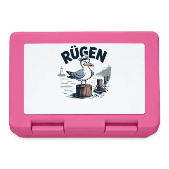 Rügen Captain Seagull Motif Baltic Sea - Lunchbox - pink - Front