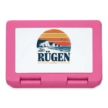 Rügen Baltic Sea Retro Gift - Lunchbox - pink - Front