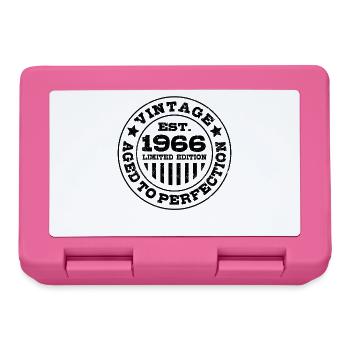 Vintage 1966 Limited Edition Retro Geburtstag - Brotdose - Pink - Vorne