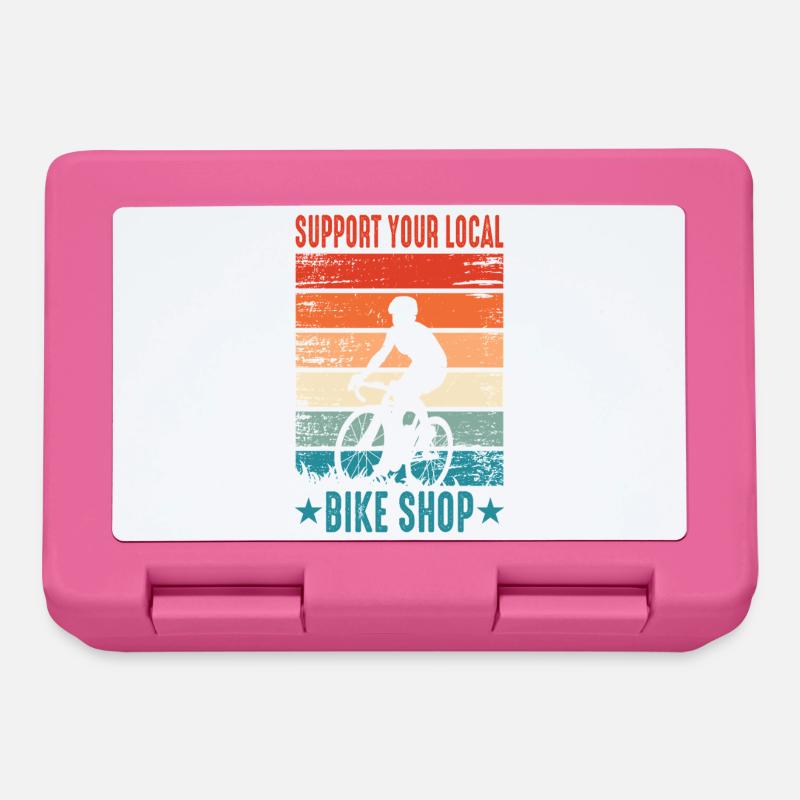 Motif cycliste vélo cadeau - Boîte à goûter - rose