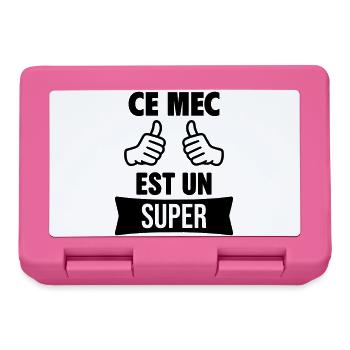 Ce Mec Est Un Super Personnalisable - Boîte à goûter - rose - Devant
