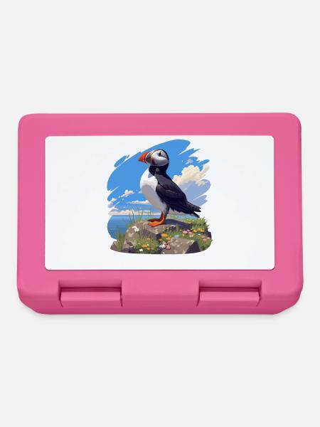 Puffin Papageientaucher - Brotdose - Pink