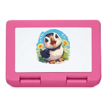 Puffin Papageientaucher - Brotdose - Pink - Vorne