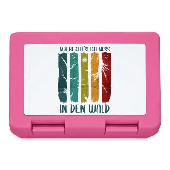 Forest Nature Nature Lover Tree Hiking Gift - Lunchbox - pink - Front