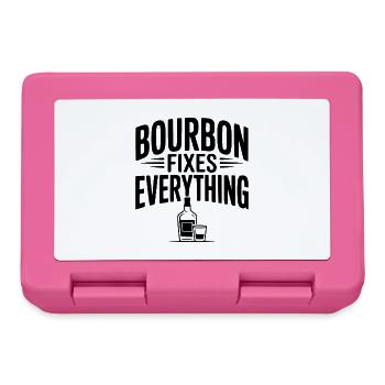 Bourbon Fixes Everything - Lunchbox - pink - Front