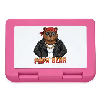 Papa Ours - Boîte à goûter - rose - Devant