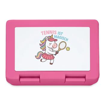 Tennis is magical, unicorn girl, magic - Lunchbox - pink - Front
