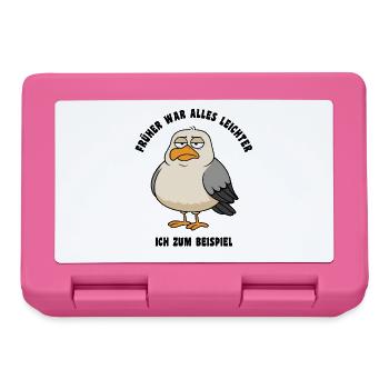 « C'était plus simple avant », dit Seagull. - Boîte à goûter - rose - Devant