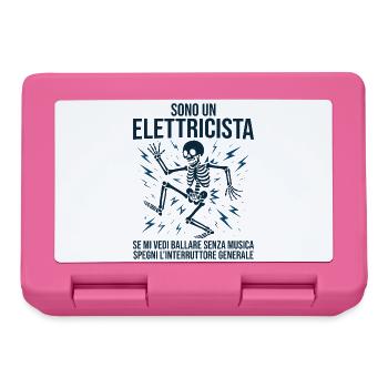 Homme drôle d’électricien, je suis électricien - Boîte à goûter - rose - Devant