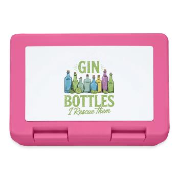 Gin I Dont Collect Gin Bottles I Rescue Them - Brotdose - Pink - Vorne