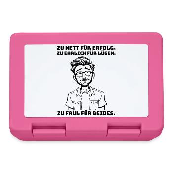 Saying with sarcasm - for realists & lazy people. - Lunchbox - pink - Front