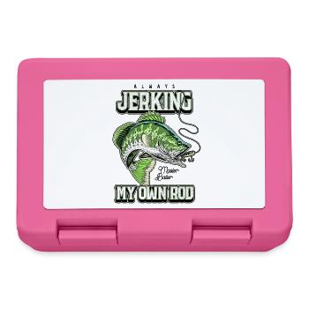 Always Jerking My Rod Funny Fishing - Lunchbox - pink - Front