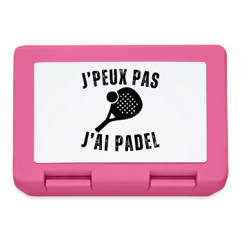 I can't I have padel gift padelist - Lunchbox - pink - Front