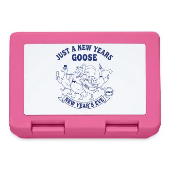 Nur eine Neujahrsgans 2026 Feier - Brotdose - Pink - Vorne
