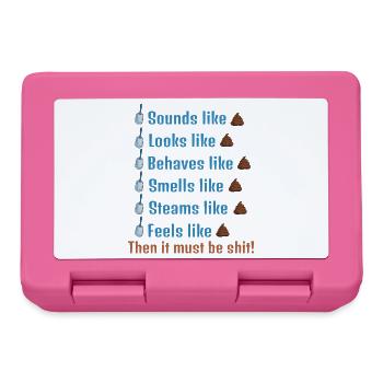 Then is must be shit! - Lunchbox - pink - Front