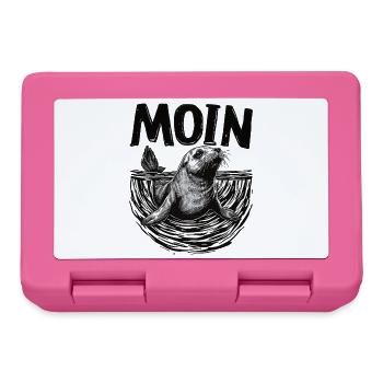 Seal seal Baltic Sea North Sea Moin - Lunchbox - pink - Front