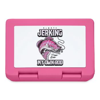 Always Jerking My Rod Funny Fishing - Lunchbox - pink - Front