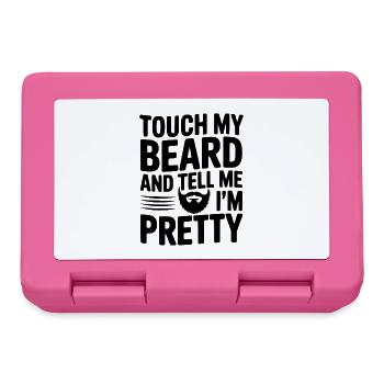 Touch My Beard and Tell Me I'm Pretty - Lunchbox - pink - Front
