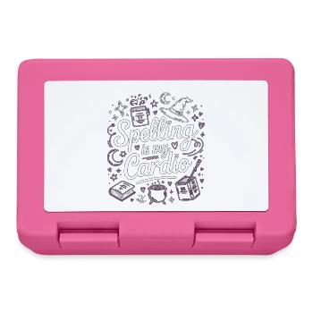 Witchcraft Spelling Is My Cardio Sorcery Wicca - Lunchbox - pink - Front