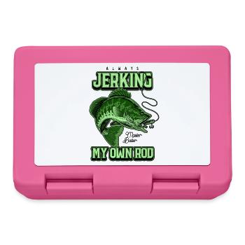 Always Jerking My Rod Funny Fishing - Lunchbox - pink - Front