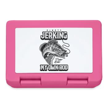 Always Jerking My Rod Funny Fishing - Lunchbox - pink - Front