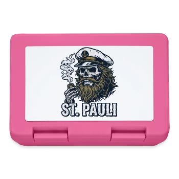 St Pauli Hamburg Paulianer Totenkopf Hafen Captain - Lunchbox - pink - Front