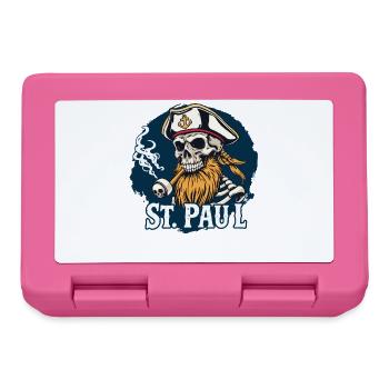 St Pauli Hamburg Paulianer Totenkopf Hafen Captain - Lunchbox - pink - Front