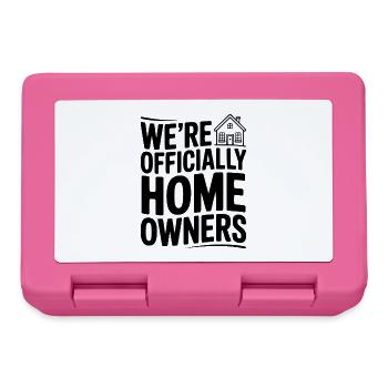 Wir sind jetzt offiziell Hausbesitzer. - Brotdose - Pink - Vorne