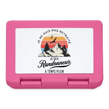Vollzeitwanderer, nicht im Ruhestand - Brotdose - Pink - Vorne