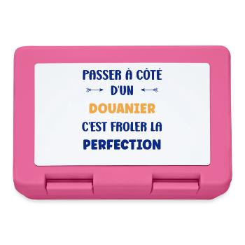 Frôler la perfection avec douanier - Boîte à goûter - rose - Devant