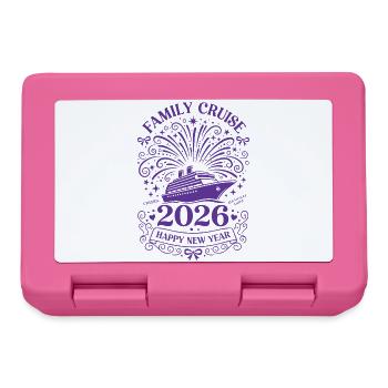 2026 Family Cruise Happy New Year Ahoy - Lunchbox - pink - Front