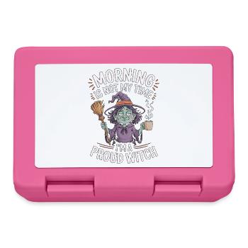 Witchcraft Morning Is Not My Time Rune Symbols - Lunchbox - pink - Front