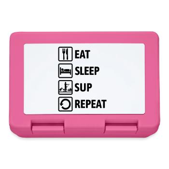 Eat Sleep SUP Repeat - Standup paddeln - Brotdose - Pink - Vorne