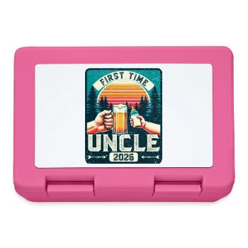 Onkel 2026, Werdender Onkel, Zukünftiger Onkel - Brotdose - Pink - Vorne