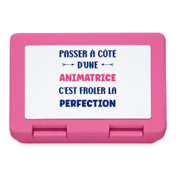 animatrice - Boîte à goûter - rose - Devant