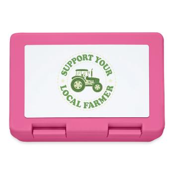 Soutenez votre agriculteur local - Boîte à goûter - rose - Devant