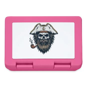 Capitaine Skull Sailor Bateau nautique Sea Lake - Boîte à goûter - rose - Devant